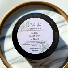 Load image into Gallery viewer, Black Raspberry Vanilla Solid Lotion Bar