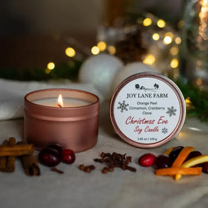 Christmas Eve Holiday Tin Candle