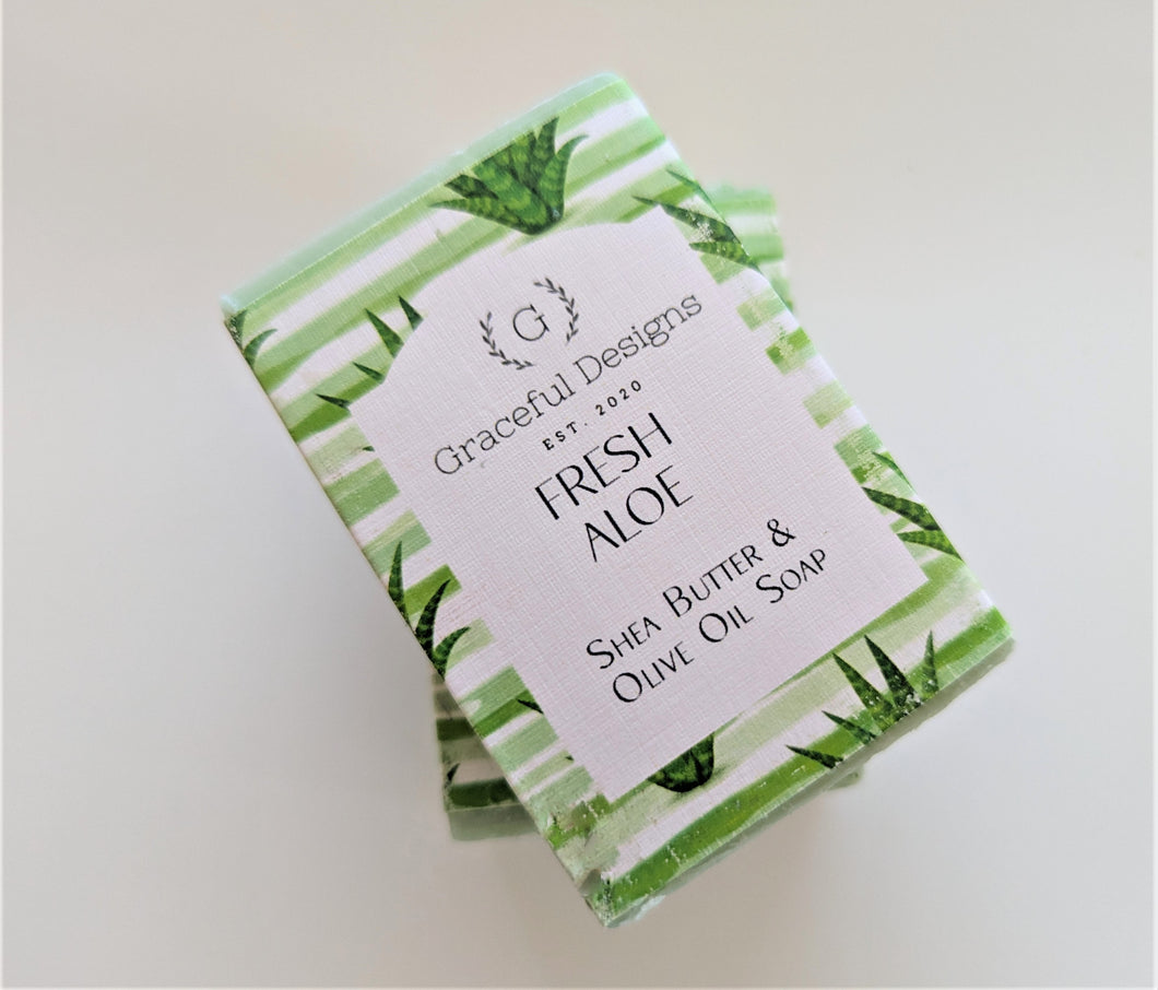 Fresh Aloe Shea Butter Olive Oil Soap