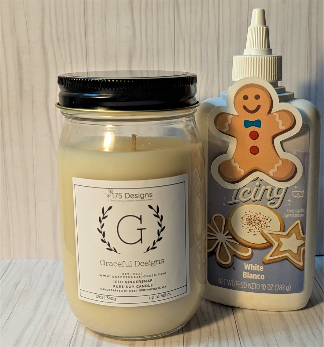 Iced Gingerbread Candle