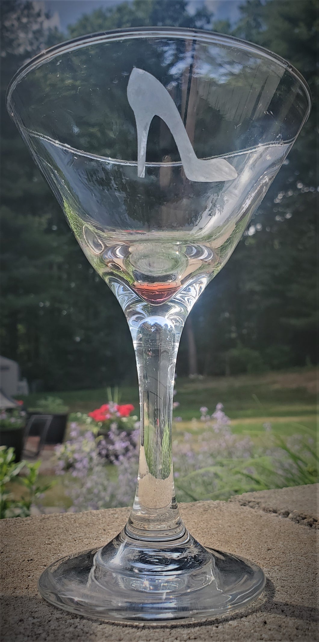 High Heel Martini Glass