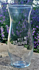 Wildflower and Bee 6 inch vase