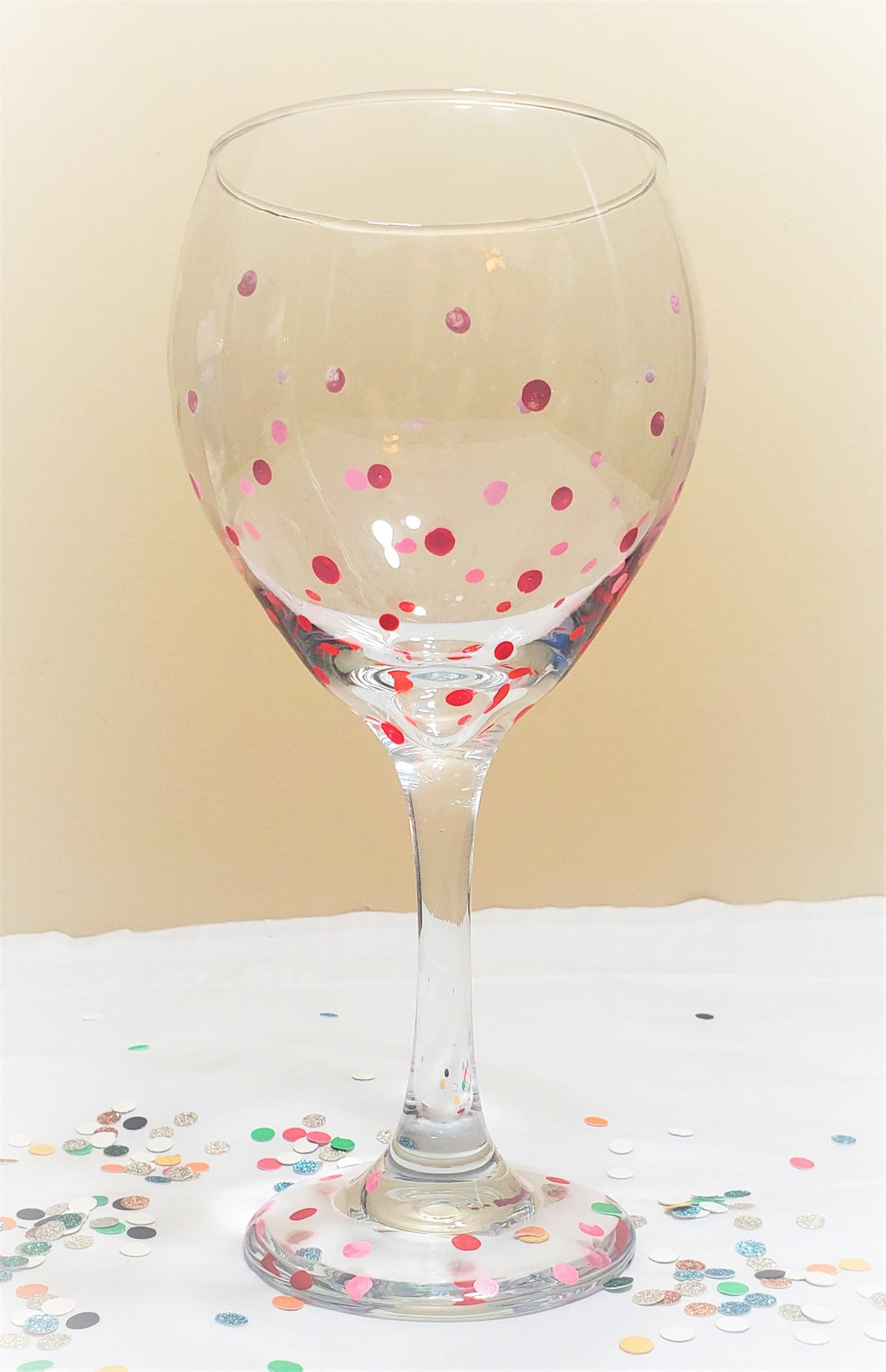 Confetti Wine Glasses