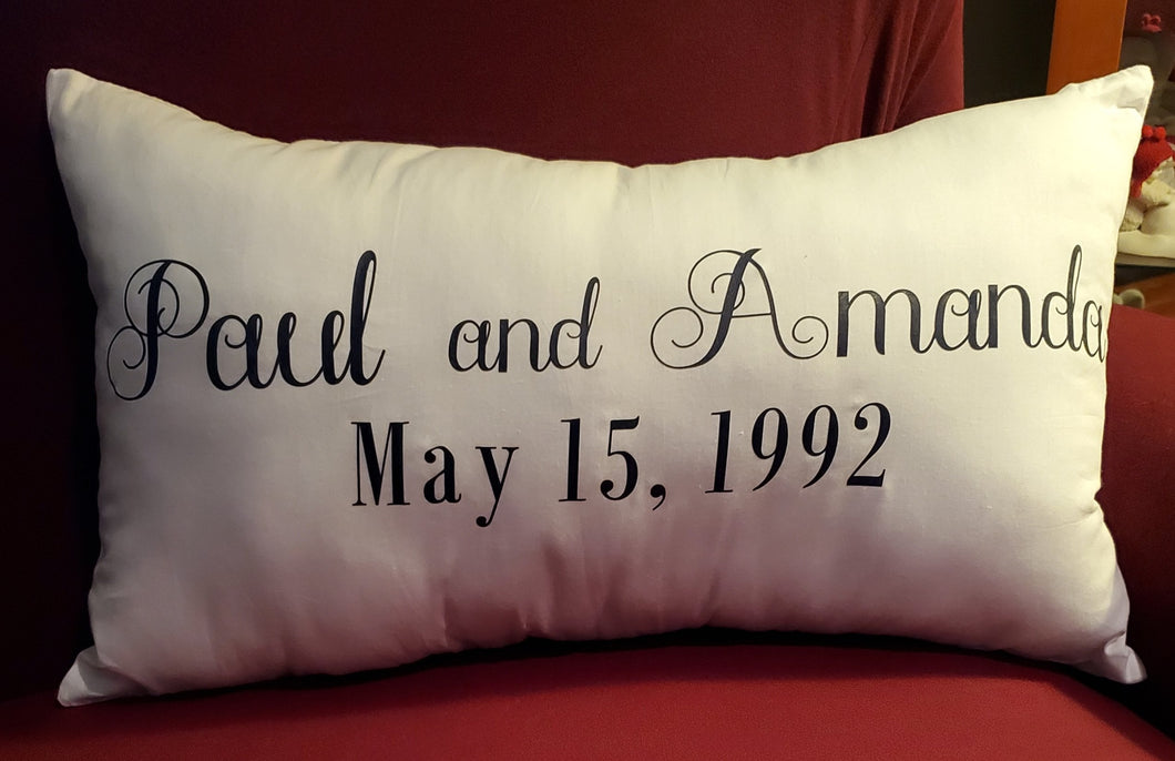 Custom Couple Pillow