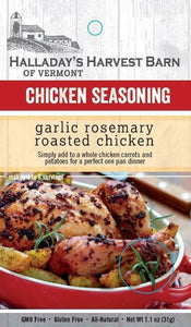 Halladay's Harvest Barn Garlic Rosemary Roasted Chicken