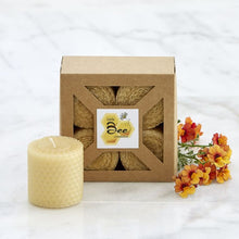 Load image into Gallery viewer, Hand Rolled Votive Candles 4 Pack
