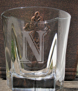 Custom Initial Whiskey Glass